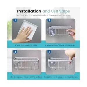 HLOOL Soporte de esponja para fregadero de cocina_5