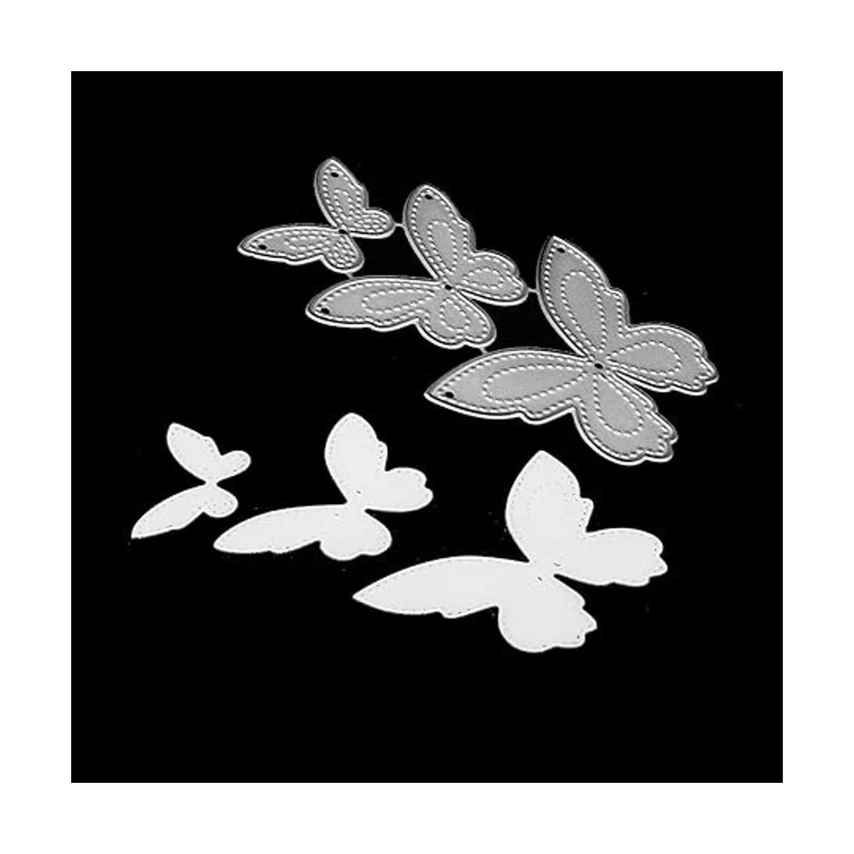 hinana Juego de 3 troqueles de metal con mariposa 3D_7