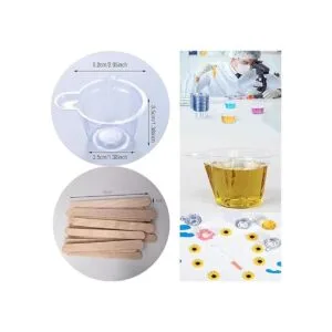 Vasos de mezcla de resina de plástico desechables 100_7