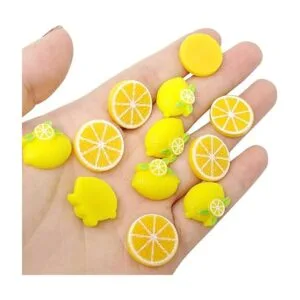 Honbay 40 abalorios de resina con parte trasera plana_3