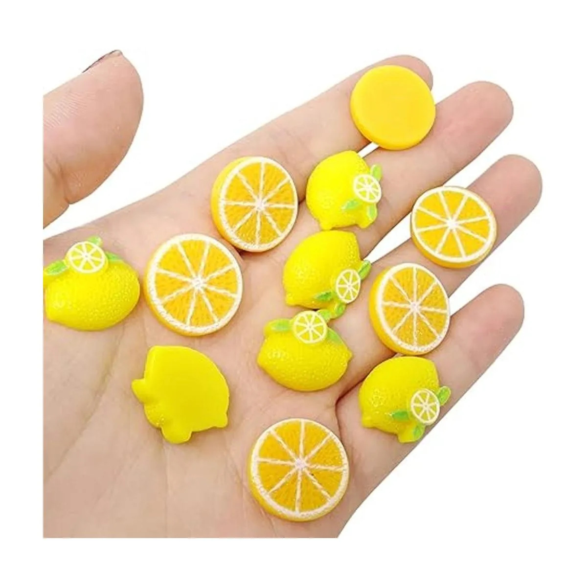 Honbay 40 abalorios de resina con parte trasera plana_3