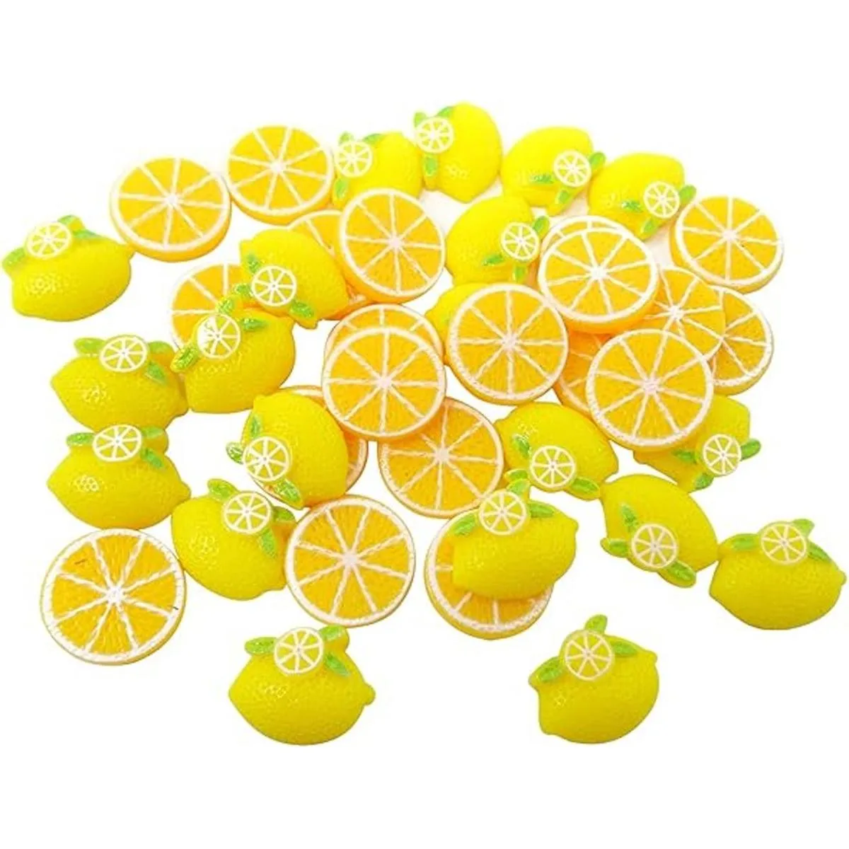 Honbay 40 abalorios de resina con parte trasera plana_1