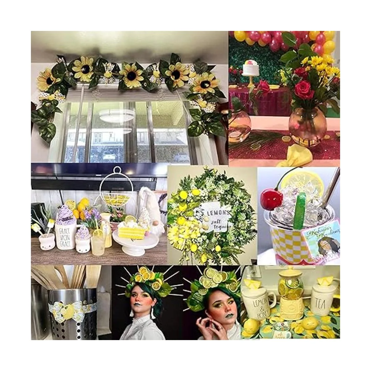 Honbay 40 abalorios de resina con parte trasera plana_6