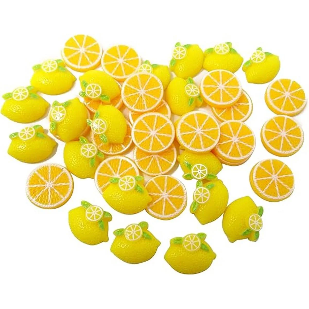 Honbay 40 abalorios de resina con parte trasera plana_4