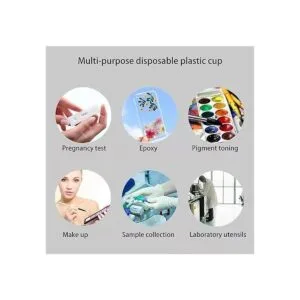 Vasos de mezcla de resina de plástico desechables 100_6