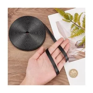 GORGECRAFT Correa de cuero negro plegable de 10.94 yardas_3