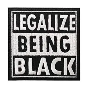2.75 Legalize Ser Negro Bordado Hierro en Parche Negro_1