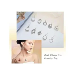 JIALEEY Kit de fabricación de joyas de plata tibetana_4