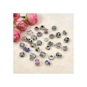 TOAOB 30 cuentas de diamantes de imitación europeos_4