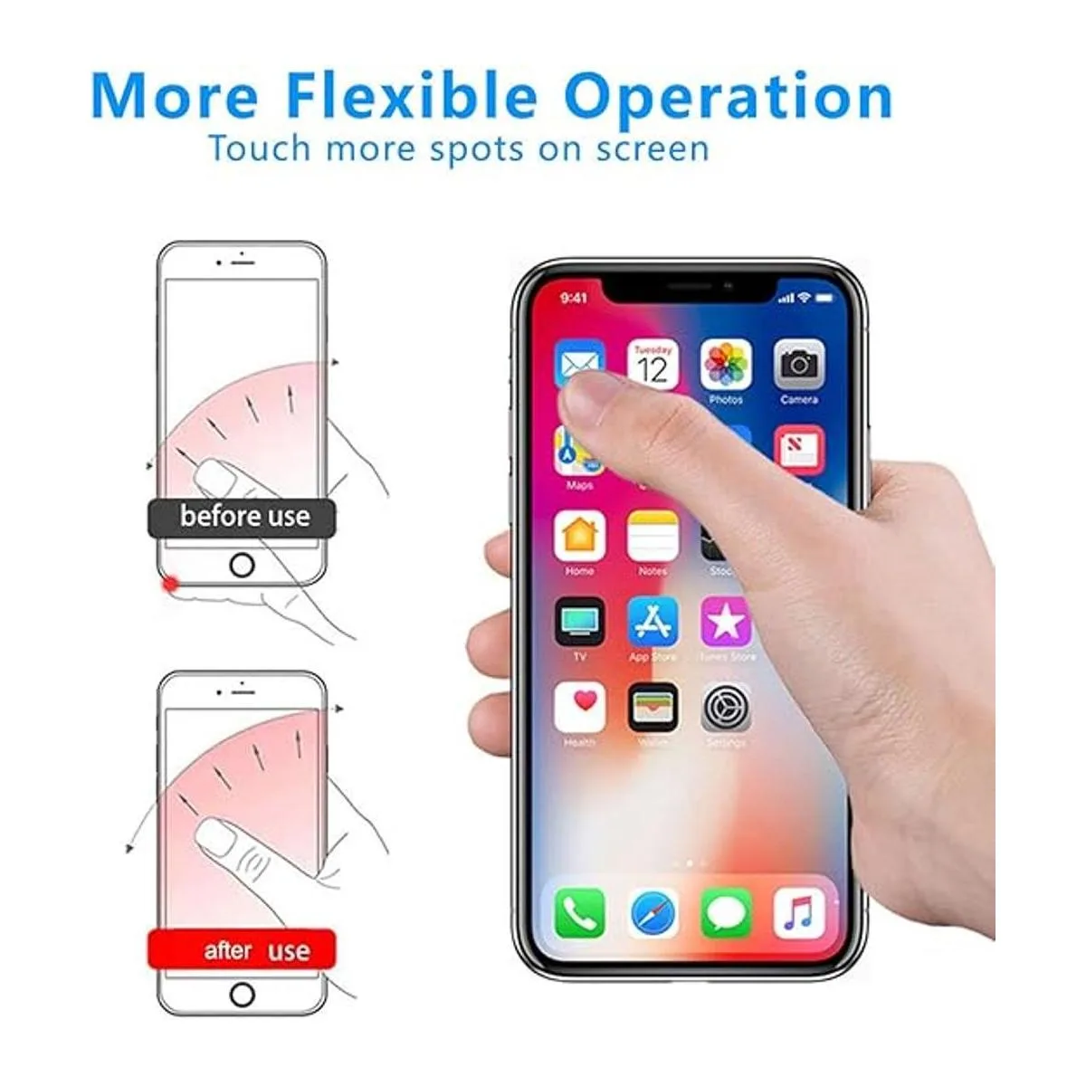 Kinizuxi Colorful Cell Phone Ring Holder Stand 2 Packs_3