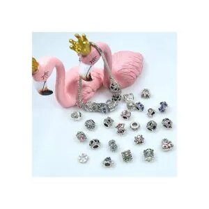 TOAOB 30 cuentas de diamantes de imitación europeos_3