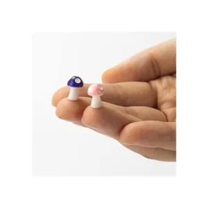 Exasinine 60 piezas de mini figuras de hongos en_2