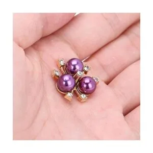 20 adornos de perlas de diamantes de imitación broche de_5