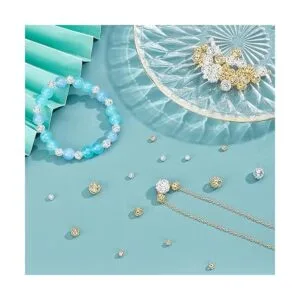 PandaHall 3 tamaños de cuentas huecas chapadas en plata de_2