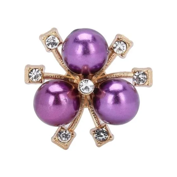 20 adornos de perlas de diamantes de imitación broche de_4