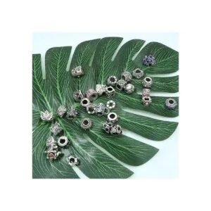 TOAOB 30 cuentas de diamantes de imitación europeos_6