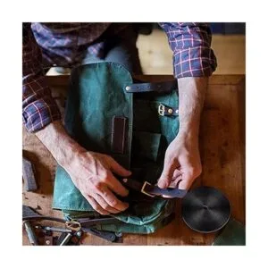 GORGECRAFT Correa de cuero negro plegable de 10.94 yardas_6