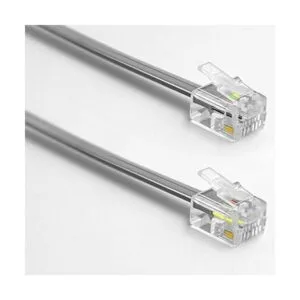 NECABLES Cable de teléfono de 10 pies RJ11 6P4C macho a_3