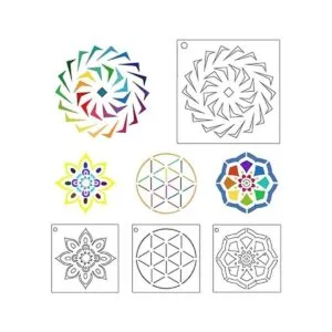 Paquete de 56 plantillas de pintura de lunares de mandala_3