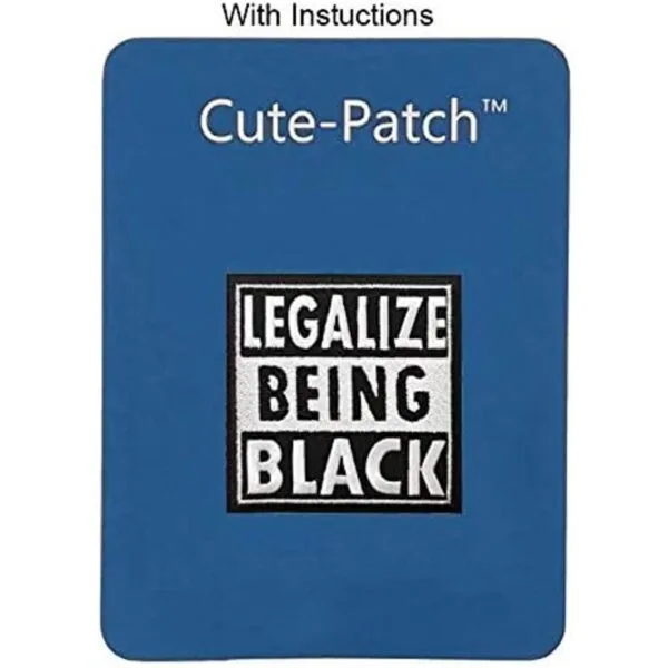 2.75 Legalize Ser Negro Bordado Hierro en Parche Negro_3