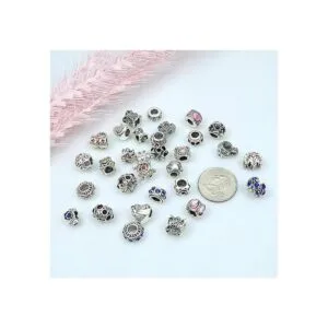 TOAOB 30 cuentas de diamantes de imitación europeos_2