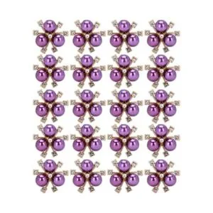 20 adornos de perlas de diamantes de imitación broche de_1