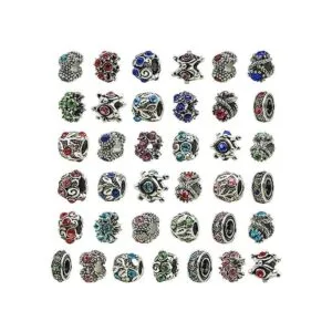 TOAOB 30 cuentas de diamantes de imitación europeos_1