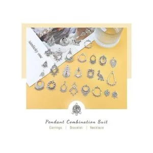 JIALEEY Kit de fabricación de joyas de plata tibetana_3