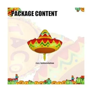 4 globos de fiesta con temática mexicana globos de mylar_2