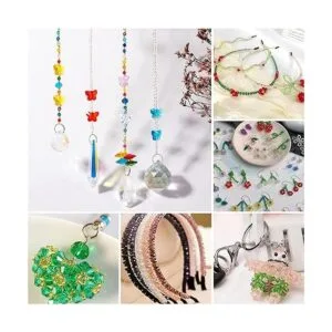 PH PandaHall 500 cuentas de cristal azul cuentas de_4