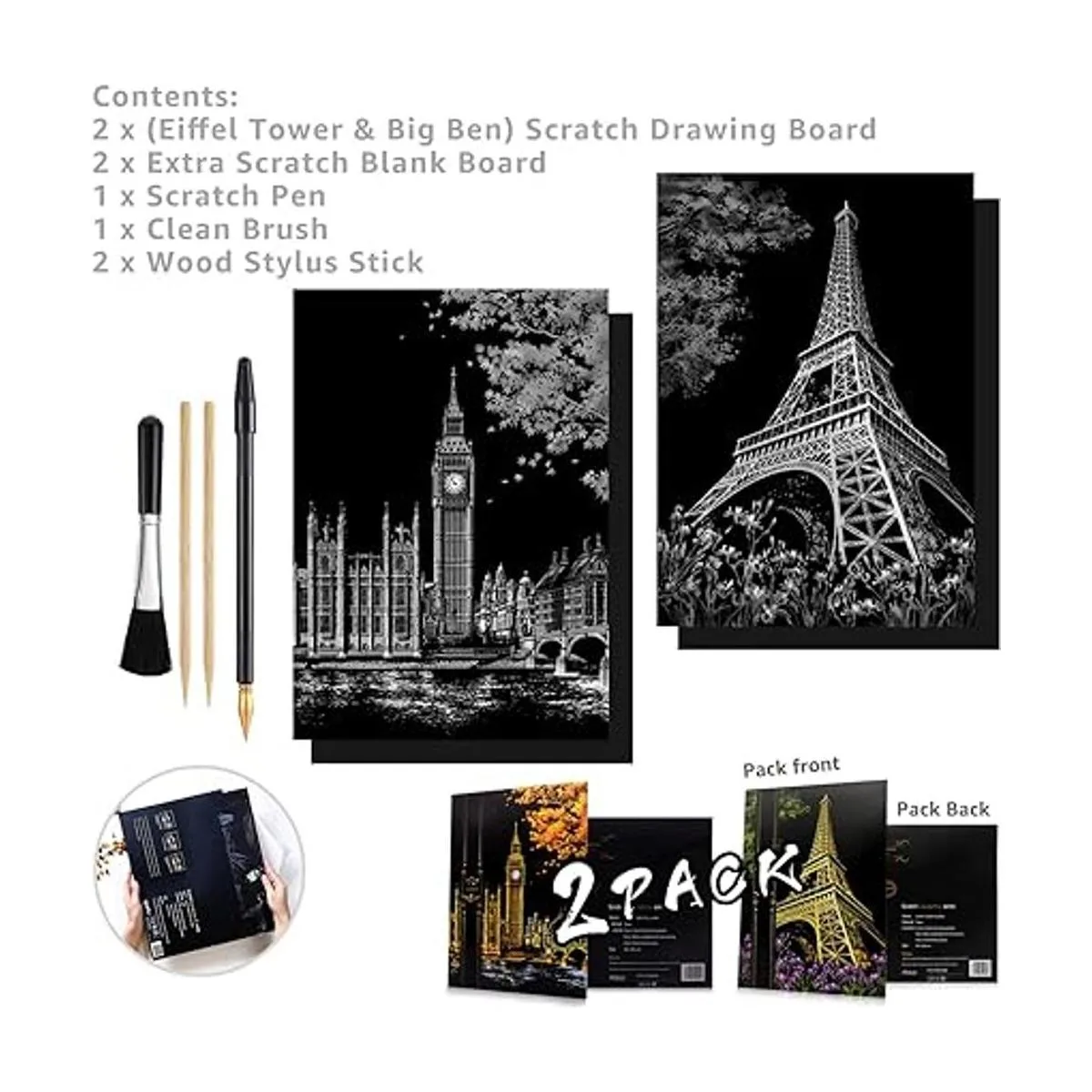 Kits de pintura para arañazos para adultos y adolescentes_2