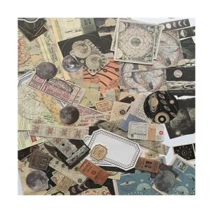 200 calcomanías estéticas para diario calcomanías vintage_5