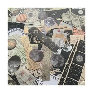 200 calcomanías estéticas para diario calcomanías vintage_4