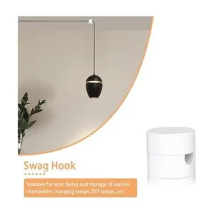 Zevnico Paquete de 3 ganchos para colgar en el techo_4