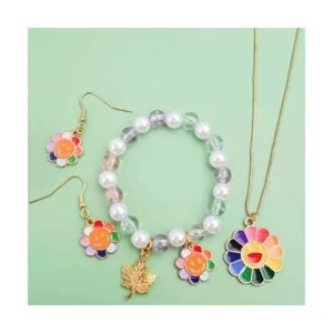 20 dijes coloridos de girasol sonriente de aleación_7