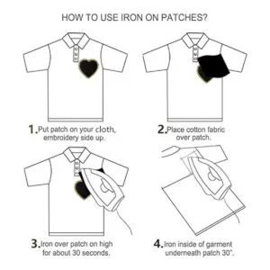 Parches de corazón de chenilla con purpurina 6 parches_7