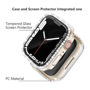 Cuteey Paquete de 2 fundas brillantes con protector de_2