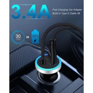 Cargador de coche para Samsung Galaxy A53 A13 A12 A11 A02s_6