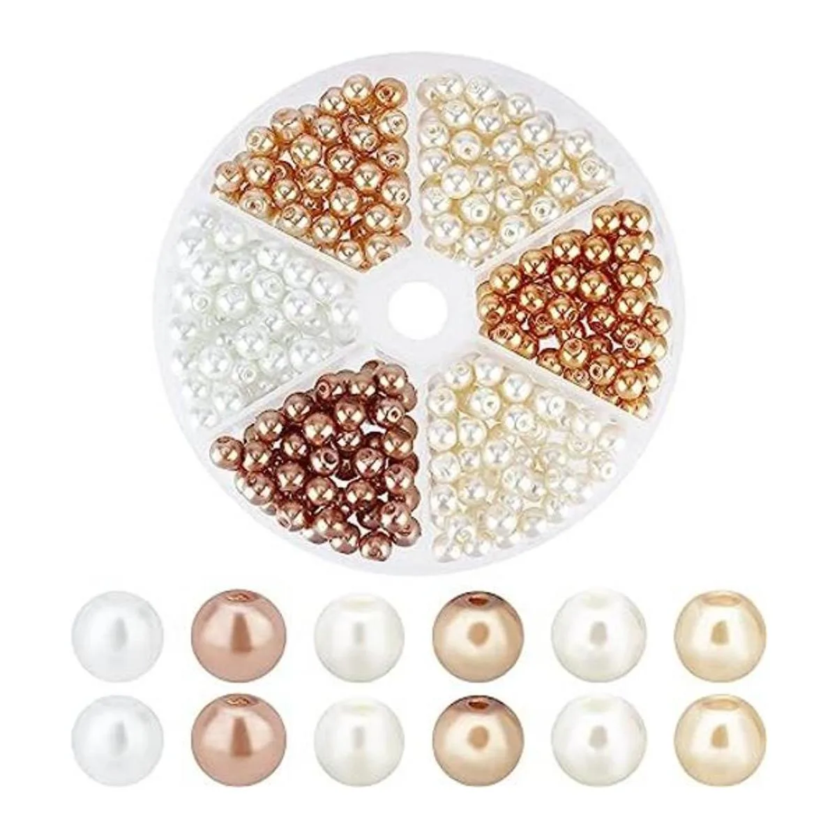 PH PandaHall 300 perlas de vidrio de 0.236 pulgadas 6_1