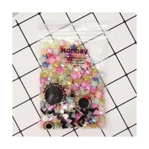 Honbay Abalorios de resina con forma de estrella 500_6