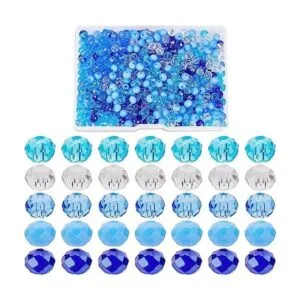 PH PandaHall 500 cuentas de cristal azul cuentas de_1