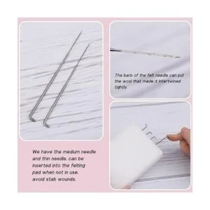Kit de fieltro de aguja para principiantes juego de_6
