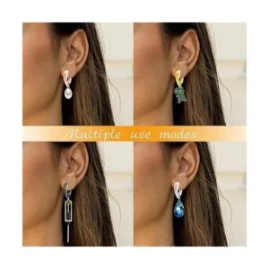 16 ganchos de latón para aretes franceses con lazo_5