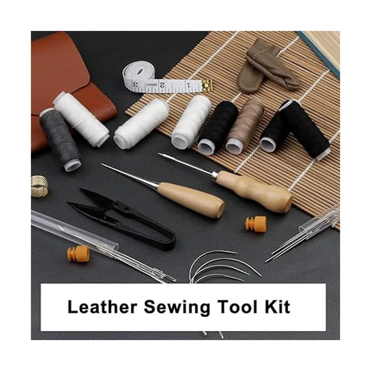 Kit de costura de cuero kit de trabajo de cuero kit de_6