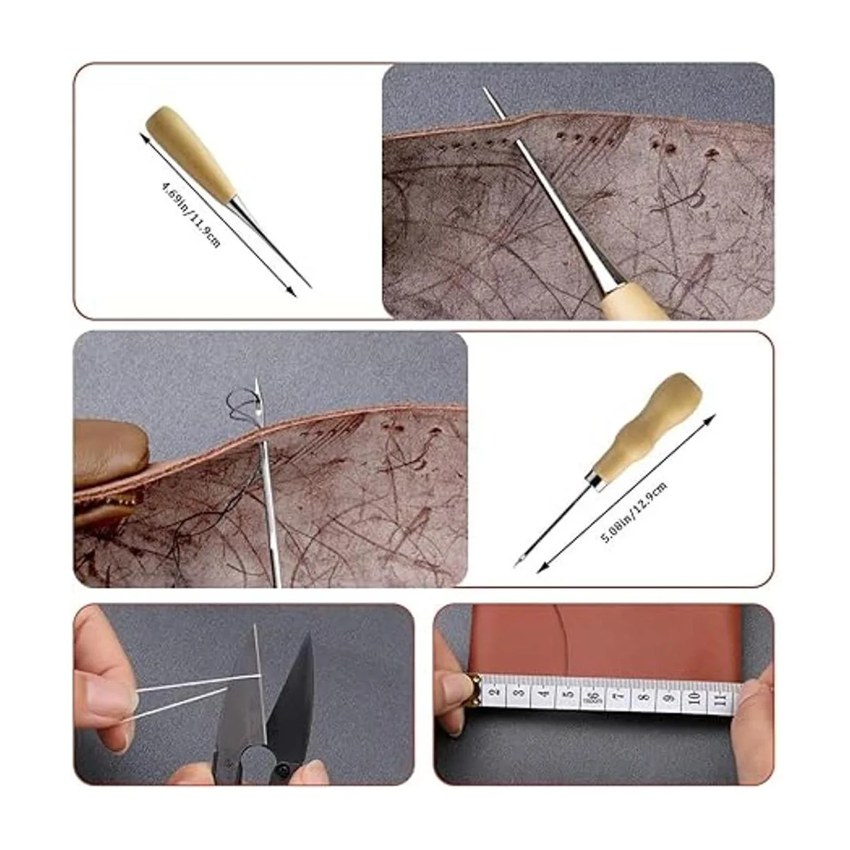 Kit de costura de cuero kit de trabajo de cuero kit de_5