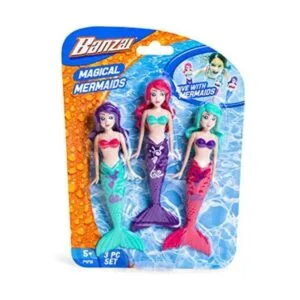Banzai Juego de 3 muñecas mágicas de sirena en colores_1