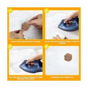 Nicime 14 parches de estampado de patas para ropa parches_7