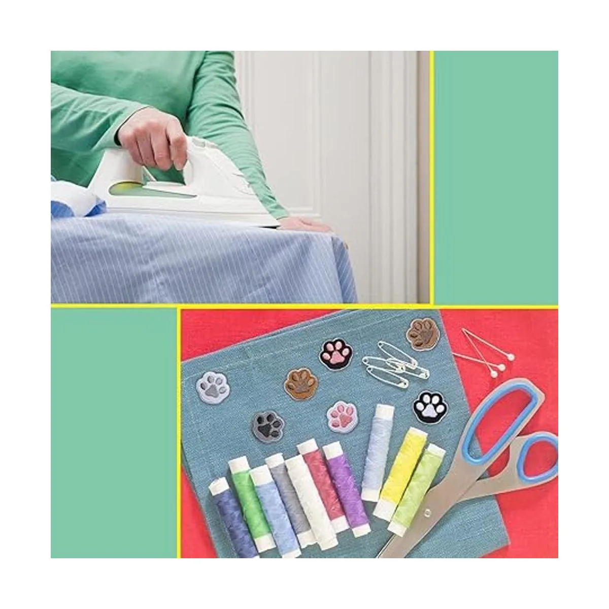 Nicime 14 parches de estampado de patas para ropa parches_6