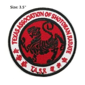 Parche bordado de la Asociación de Karate de Texas_2