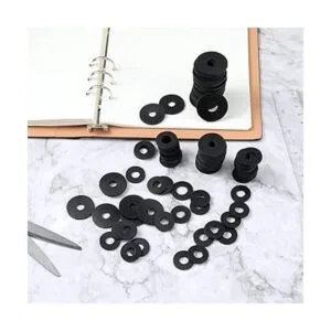 AIEX Kit surtido de 100 arandelas de goma planas_4